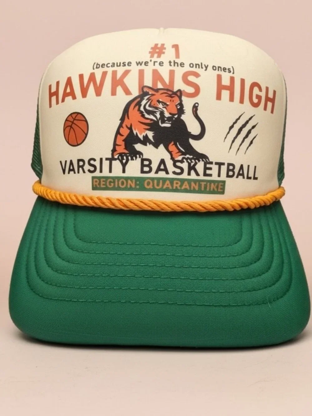 NWT Stranger Things Hawkins High Basketball Trucker Hat Hot Topic
